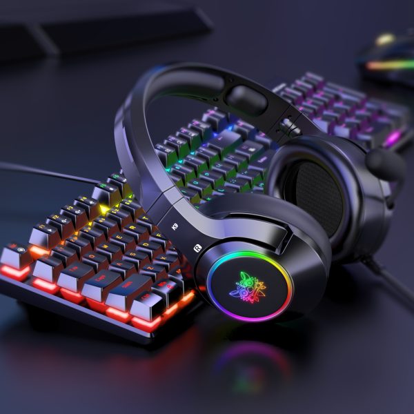 ONIKUMA K9 RGB Stereo Gaming Headset, Black - Image 8