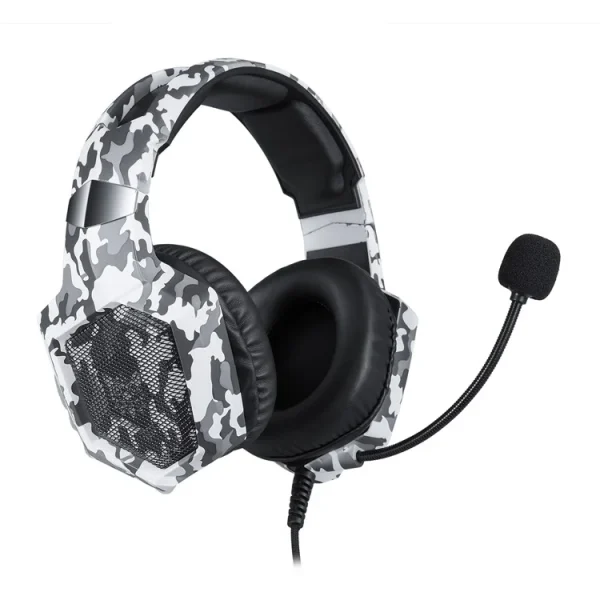 ONIKUMA K8 Wired Stereo Gaming Headphone, Camouflage White - Image 10
