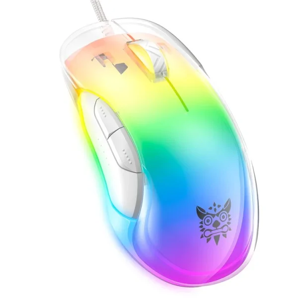 ONIKUMA CW925 RGB Backlit Wired Gaming Mouse, White - Image 2
