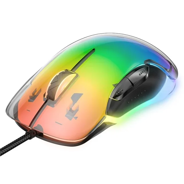 ONIKUMA CW925 RGB Backlit Wired Gaming Mouse, Black - Image 3