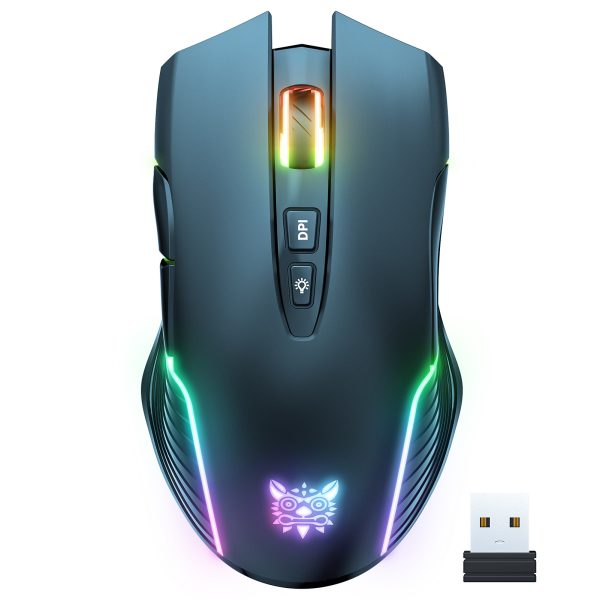 ONIKUMA CW905 2.4G Wireless Rechargeable Gaming Mouse, Black