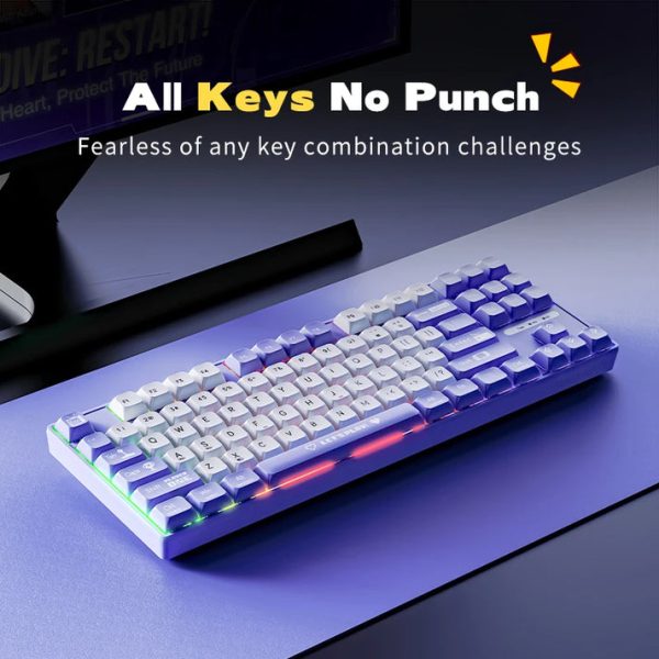 Ajazz AK870 MC Hot-Swappable Mechanical Keyboard - Image 6