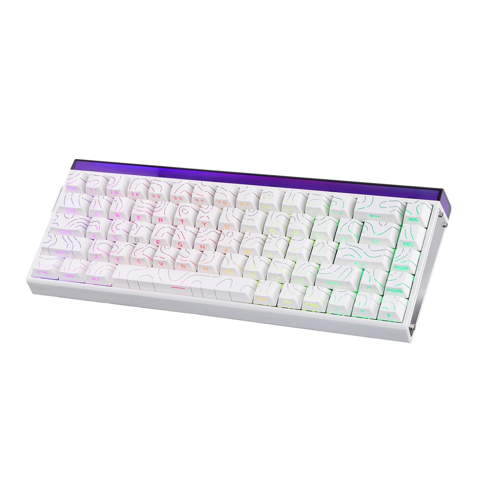 AULA HERO 68 HE Wired Hot-Swappable Magnetic Switch Gaming Keyboard, White Contour (Black King Switch) 2 AULA HERO 68 HE Wired Hot-Swappable Magnetic Switch Gaming Keyboard, White Contour (Black King Switch) - Image 2