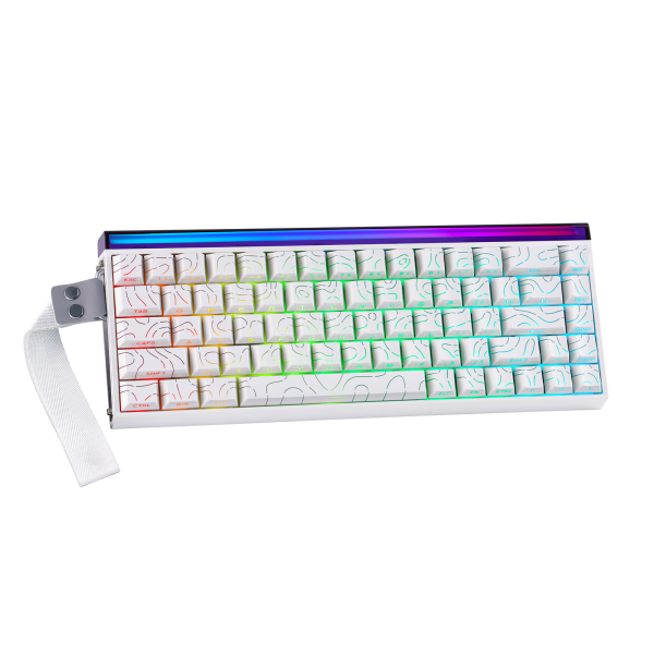 AULA HERO 68 HE Wired Hot-Swappable Magnetic Switch Gaming Keyboard, White Contour (Black King Switch) - Image 7