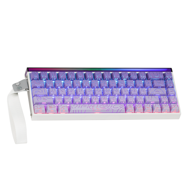 AULA HERO 68 HE Wired Hot-Swappable Magnetic Switch Gaming Keyboard, Purple Contour (Dragon King Switch) - Image 3