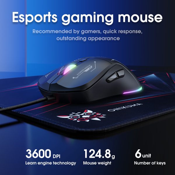 ONIKUMA TZ3006 3 in 1 Gaming Combo - Image 6