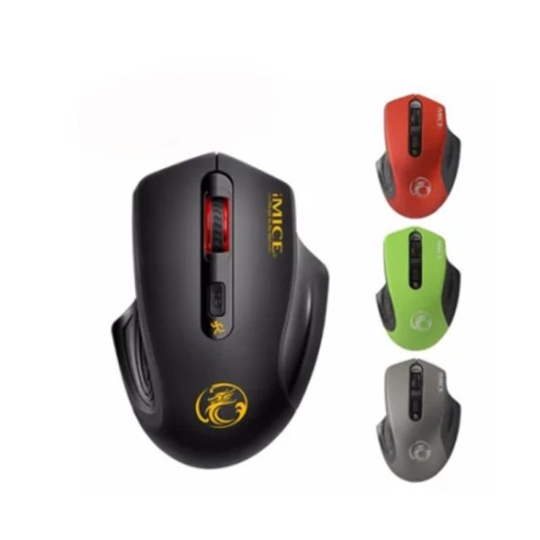 IMice G-1800 Wireless Silent Optical Gaming Mouse-Green - Image 3