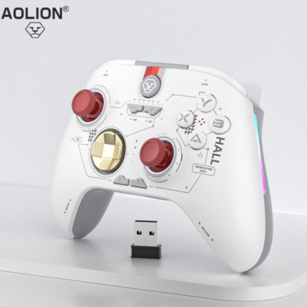 Aolion AL-NS2286H Wireless Gamepad with Hall Joystick & Linear Trigger, White - Image 5