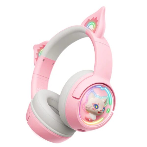 ONIKUMA B5 Bluetooth Wireless Gaming Headset, Pink