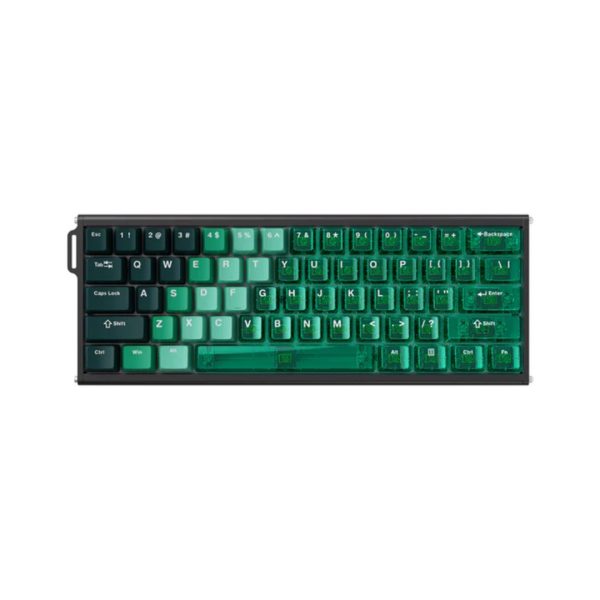 Ajazz ALUX 60 Ultra HE Aluminum Keyboard, Transparent Green