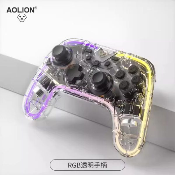 Aolion AL-NS2258-T Wireless Gamepad with Hall Joystick, Transparent - Image 2