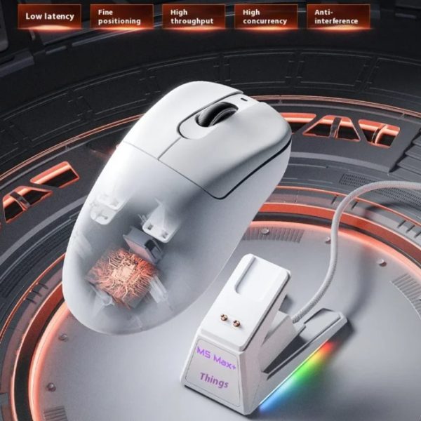 Lingbao M5 Pro Max Ultra-Fast Tri-Mode Wireless Gaming Mouse - Image 5