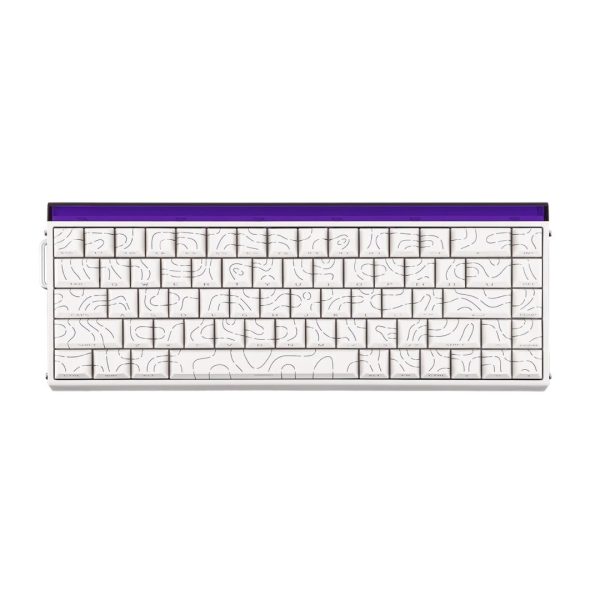 AULA HERO 68 HE Wired Hot-Swappable Magnetic Switch Gaming Keyboard, White Contour (Black King Switch)