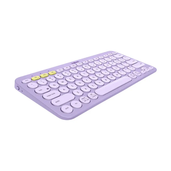Logitech K380 Bluetooth Multi-Device Keyboard, Lavender Lemonade - Image 2