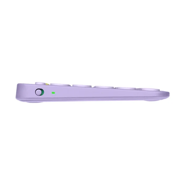Logitech K380 Bluetooth Multi-Device Keyboard, Lavender Lemonade - Image 3