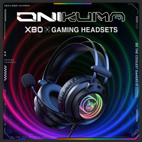 ONIKUMA X80 USB Wired Gaming Headphone - Image 2