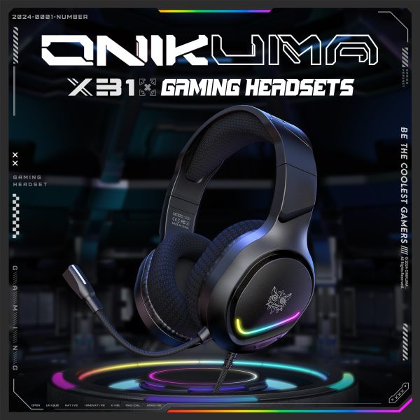 ONIKUMA X31 Wired Gaming Headset - Image 3