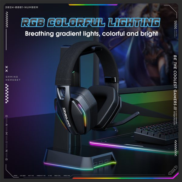ONIKUMA GT826 Tri-Mode Wireless Gaming Headphone - Image 7
