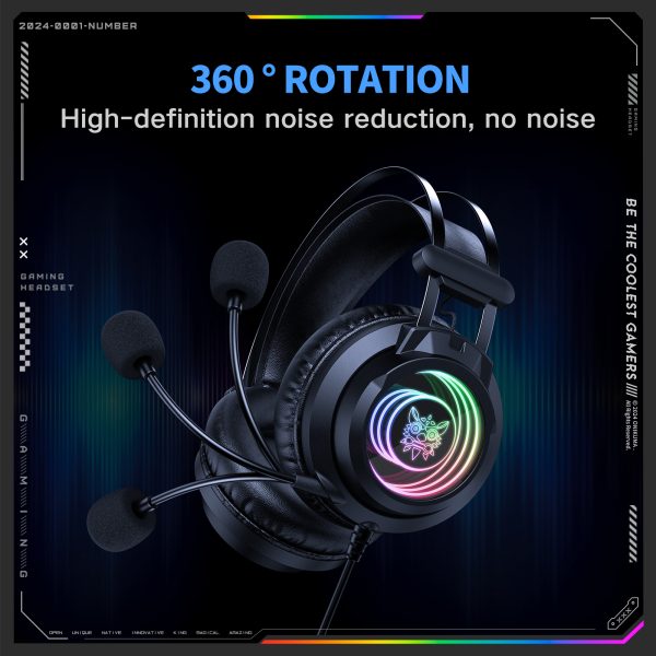 ONIKUMA X80 USB Wired Gaming Headphone - Image 4