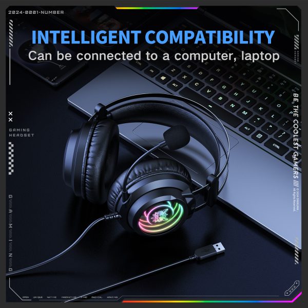 ONIKUMA X80 USB Wired Gaming Headphone - Image 5