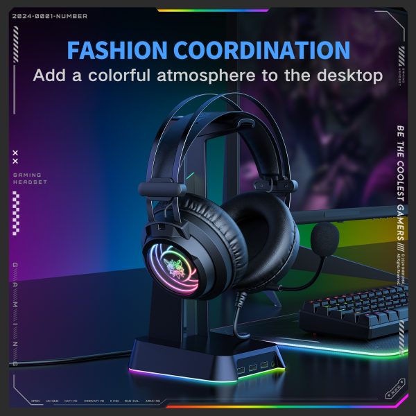 ONIKUMA X80 USB Wired Gaming Headphone - Image 6