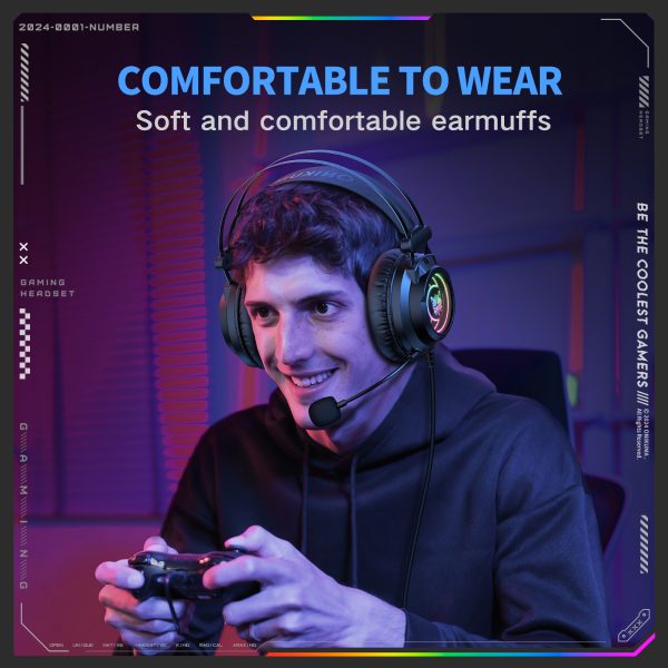 ONIKUMA X80 USB Wired Gaming Headphone - Image 7