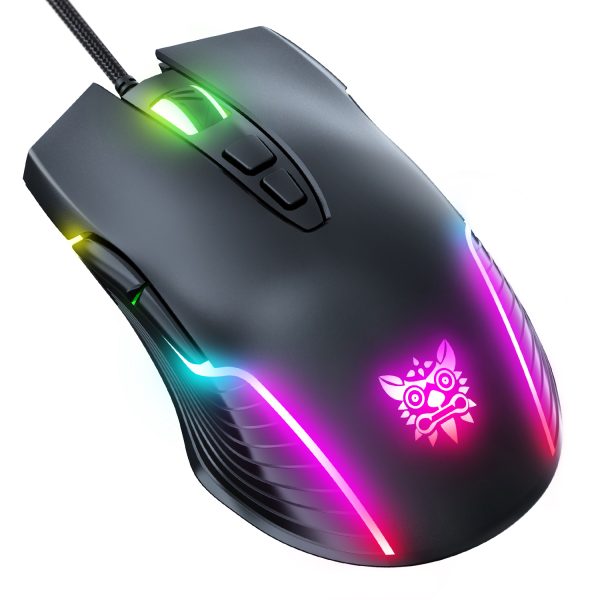 ONIKUMA CW905 Wired Gaming Mouse, Black