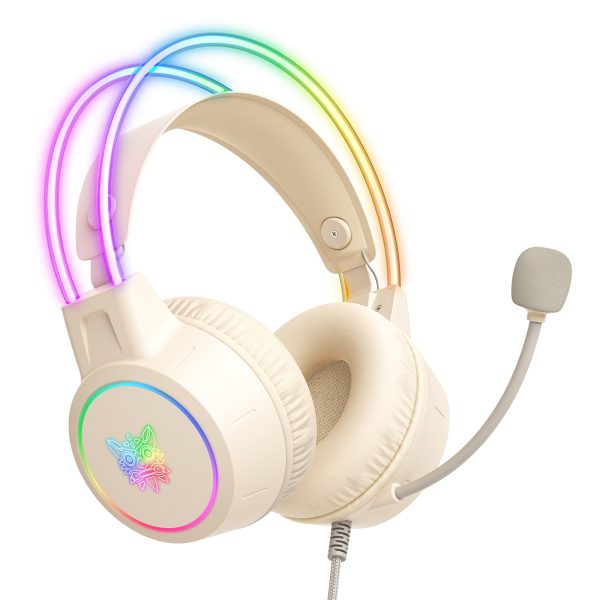 ONIKUMA X15 Pro Wired Gaming Headset, White - Image 6