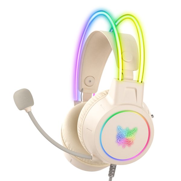ONIKUMA X15 Pro Wired Gaming Headset, White - Image 3