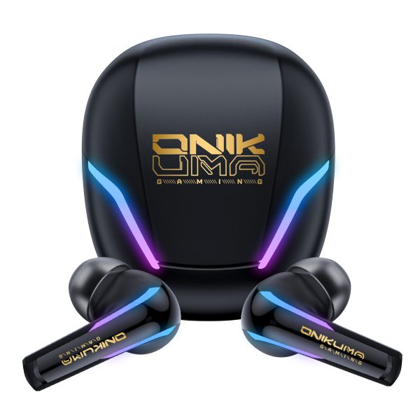 ONIKUMA T27 2.4G Wireless Gaming Earbuds with ENC Mic, Black - Image 10