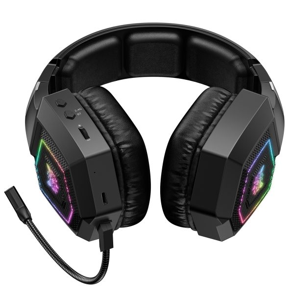 ONIKUMA GT806 Tri-Mode Wireless Gaming Headphone, Black - Image 5