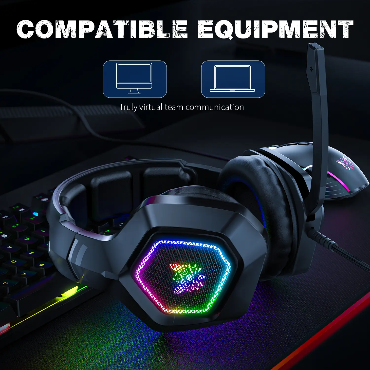 ONIKUMA K10 RGB Wired Gaming Headset 5 ONIKUMA K10 RGB Wired Gaming Headset - Image 5