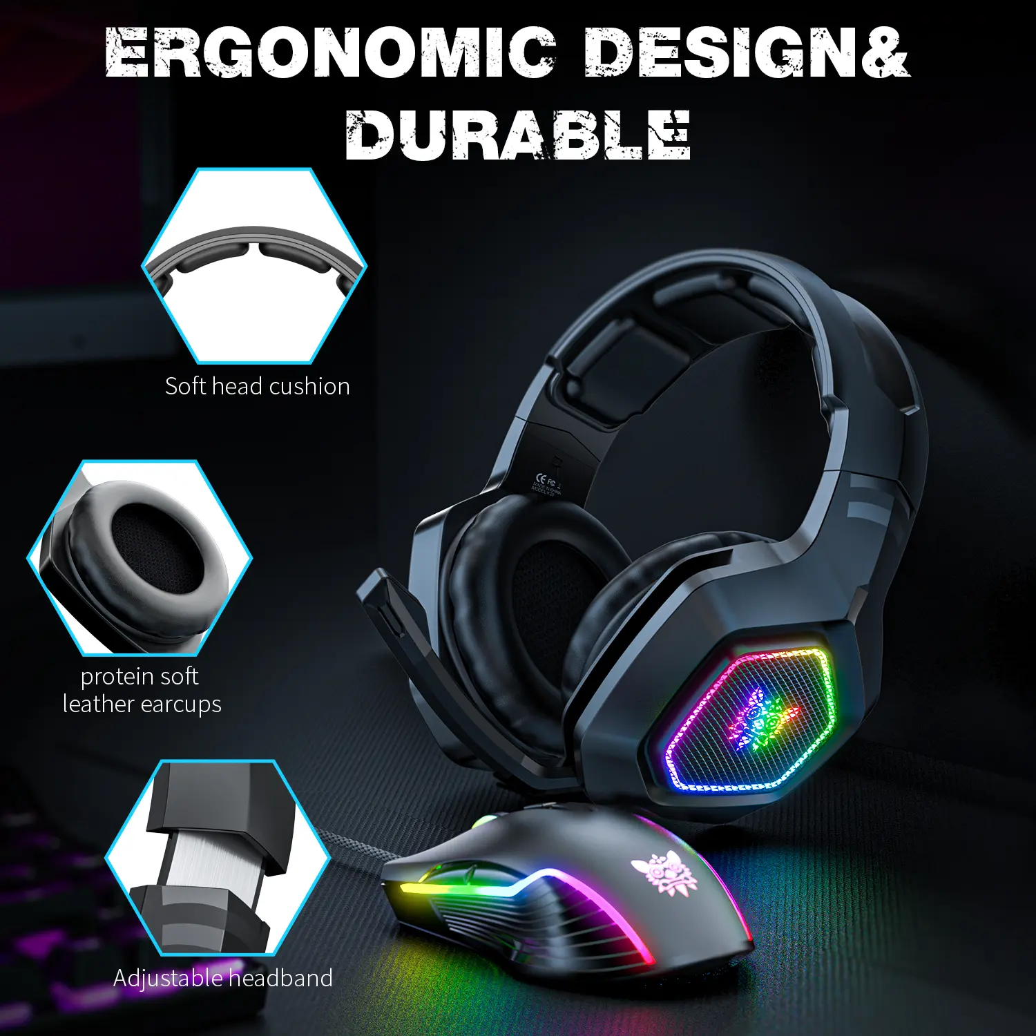 ONIKUMA K10 RGB Wired Gaming Headset 6 ONIKUMA K10 RGB Wired Gaming Headset - Image 6