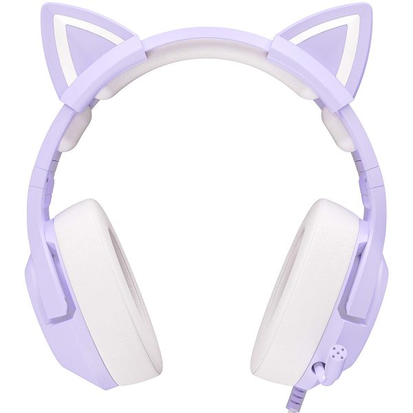 ONIKUMA K9 RGB Cat Ears Stereo Gaming Headset, Purple - Image 3