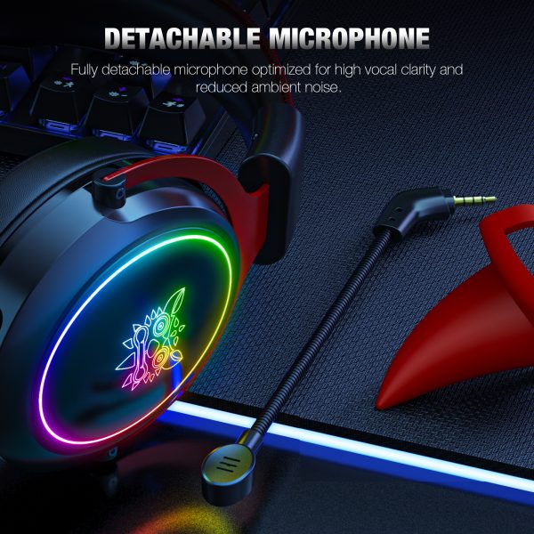 ONIKUMA X10 Stereo Wired Gaming Headset, Black - Image 3