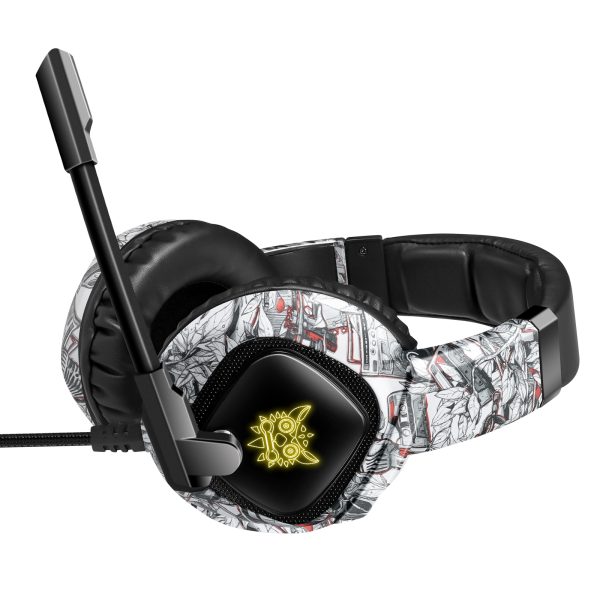 ONIKUMA K19 RGB Gaming Headphone, Camou-White - Image 11