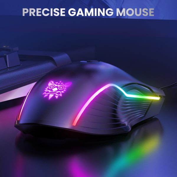 ONIKUMA CW905 Wired Gaming Mouse, Black - Image 3