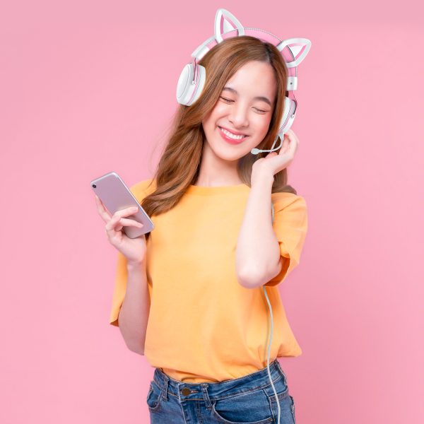 ONIKUMA X10 Stereo Wired Gaming Headset, White Pink - Image 7