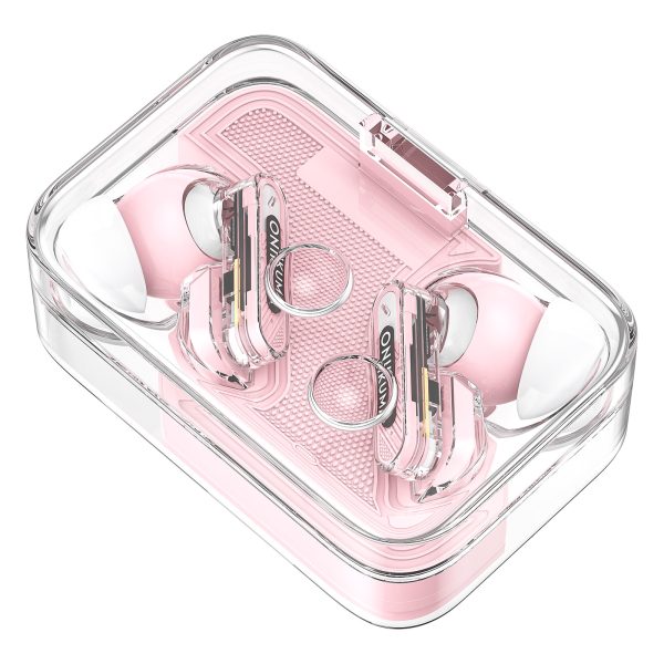 ONIKUMA T5 in ear TWS Bluetooth ANC Earphones, Pink - Image 4