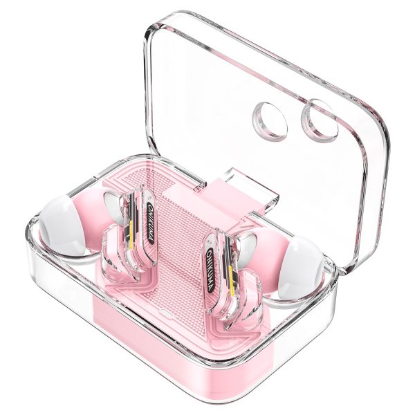 ONIKUMA T5 in ear TWS Bluetooth ANC Earphones, Pink - Image 5