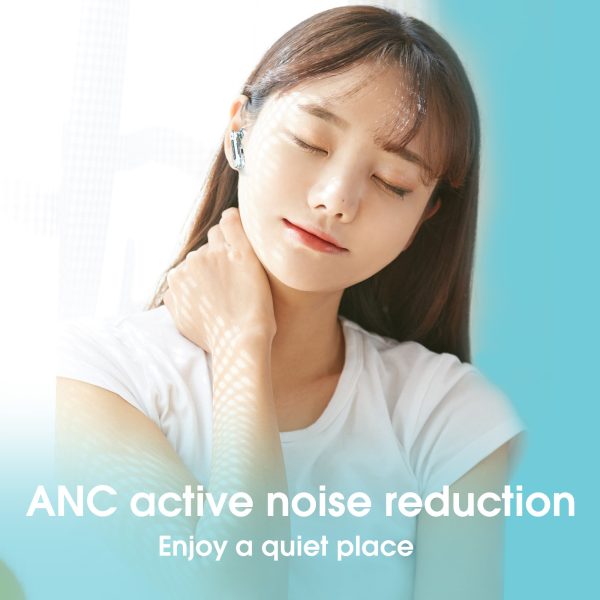 ONIKUMA T5 in ear TWS Bluetooth ANC Earphones, Blue - Image 5