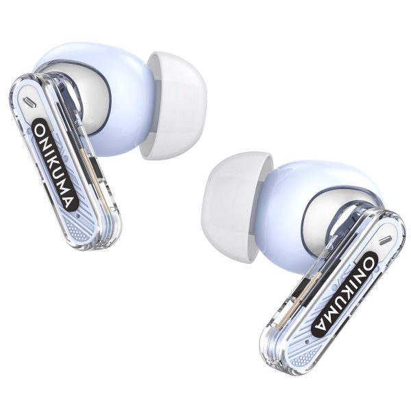 ONIKUMA T5 in ear TWS Bluetooth ANC Earphones, Purple - Image 2