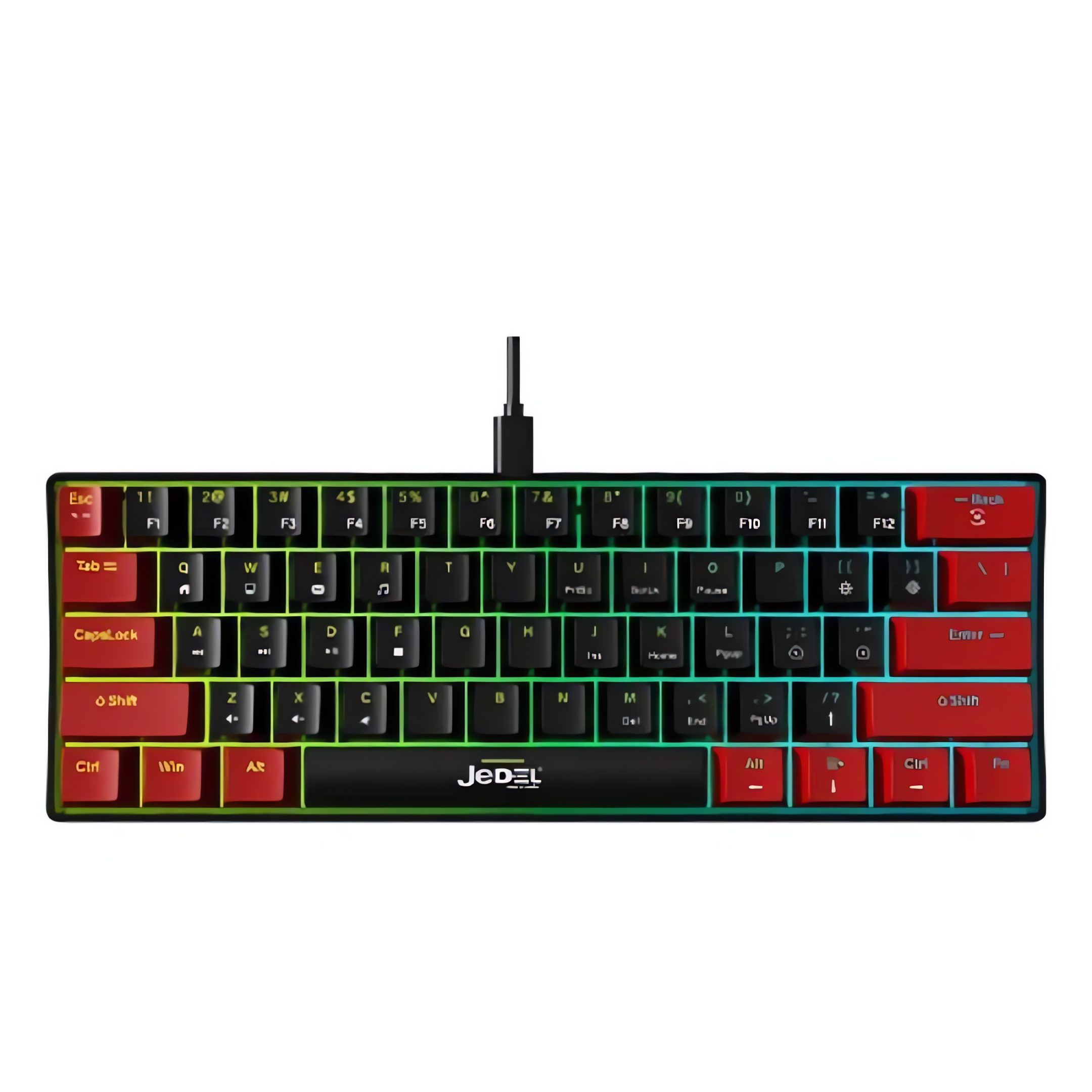 Jedel KL69 61 Keys RGB Mechanical Keyboard 2 Jedel KL69 61 Keys RGB Mechanical Keyboard - Image 2