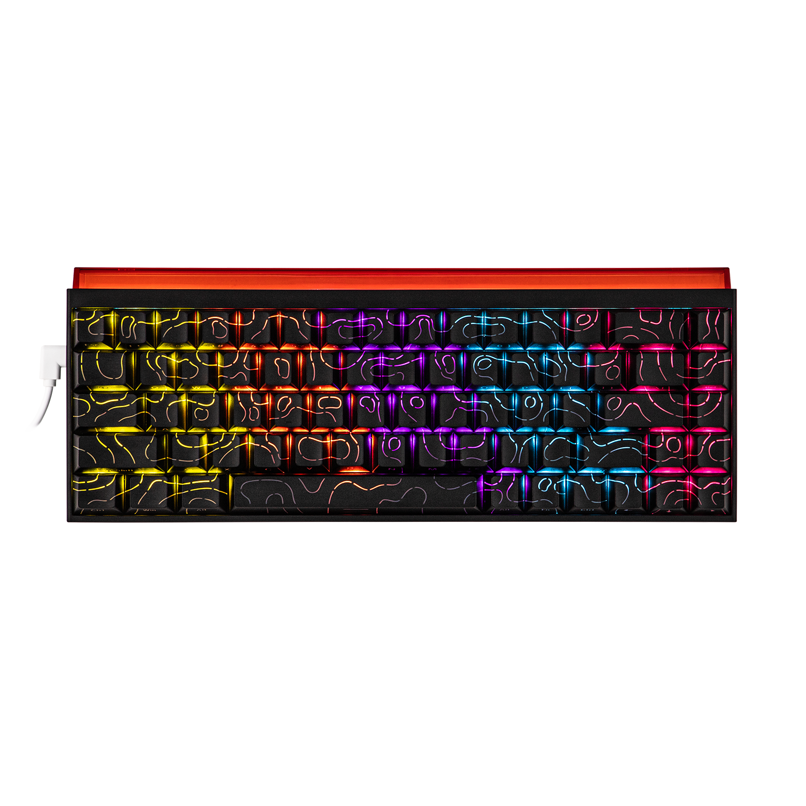 Ajazz NK68 Wired 68-Key Hot-Swappable Mechanical Keyboard, Black Contour 2 Ajazz NK68 Wired 68-Key Hot-Swappable Mechanical Keyboard, Black Contour - Image 2