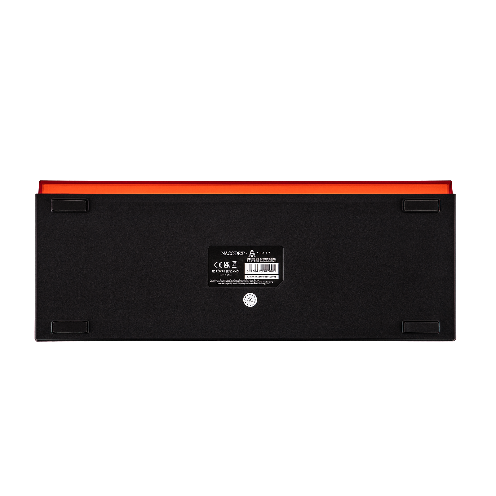Ajazz NK68 Wired 68-Key Hot-Swappable Mechanical Keyboard, Black Contour 13 Ajazz NK68 Wired 68-Key Hot-Swappable Mechanical Keyboard, Black Contour - Image 13