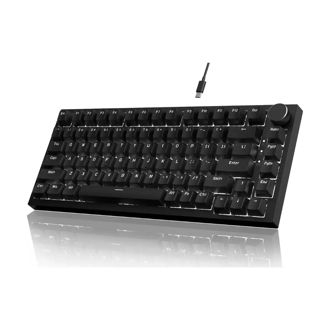 Ajazz AK820 Monochrome 75% Backlight Mechanical Keyboard 4 Ajazz AK820 Monochrome 75% Backlight Mechanical Keyboard - Image 4