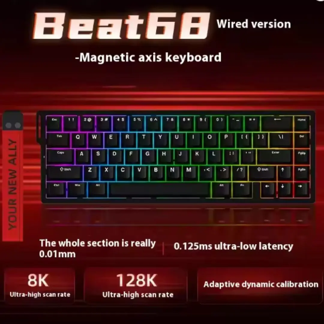 Xinmeng Beat68 RGB 8K Wired Magnetic Switch Keyboard 3 Xinmeng Beat68 RGB 8K Wired Magnetic Switch Keyboard - Image 3