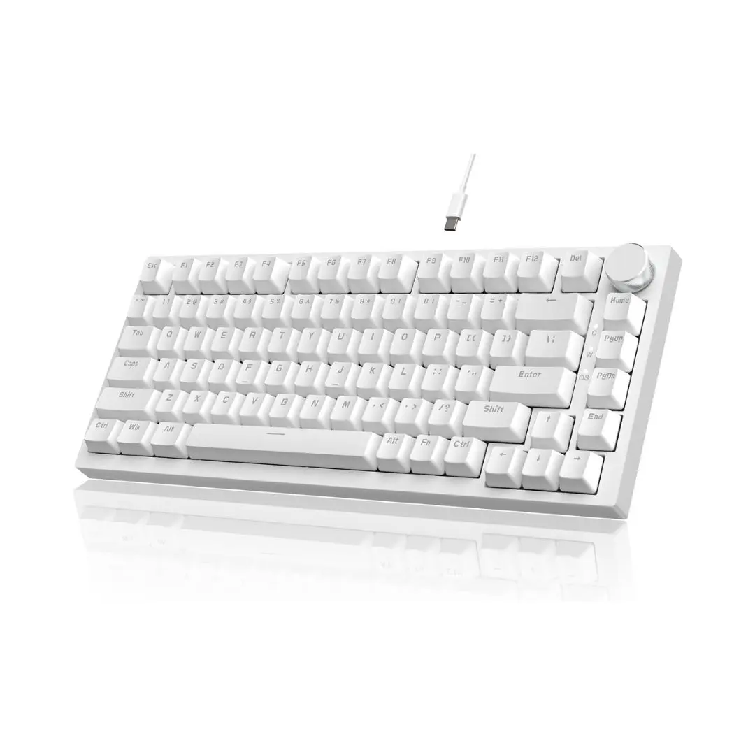 Ajazz AK820 Monochrome 75% Backlight Mechanical Keyboard 3 Ajazz AK820 Monochrome 75% Backlight Mechanical Keyboard - Image 3