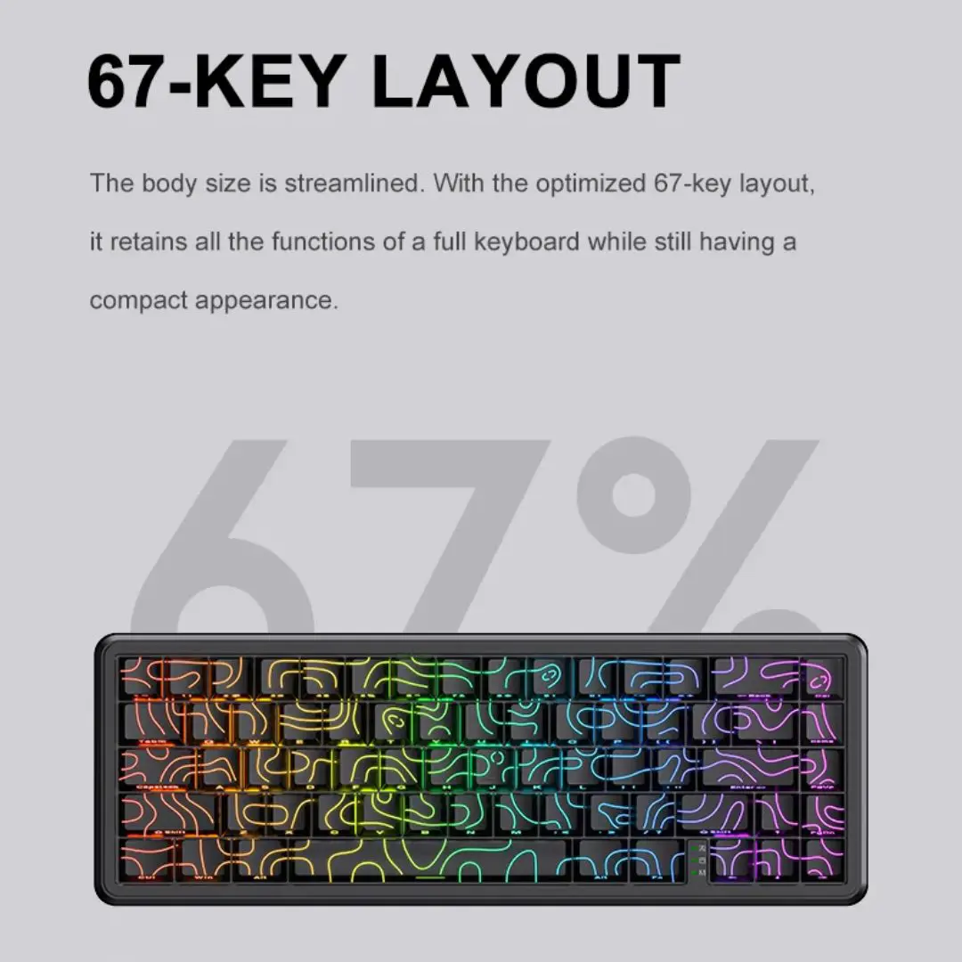 ONIKUMA G67 Hall Effect Wired RGB Magnetic Switch Gaming Keyboard 18 ONIKUMA G67 Hall Effect Wired RGB Magnetic Switch Gaming Keyboard - Image 18