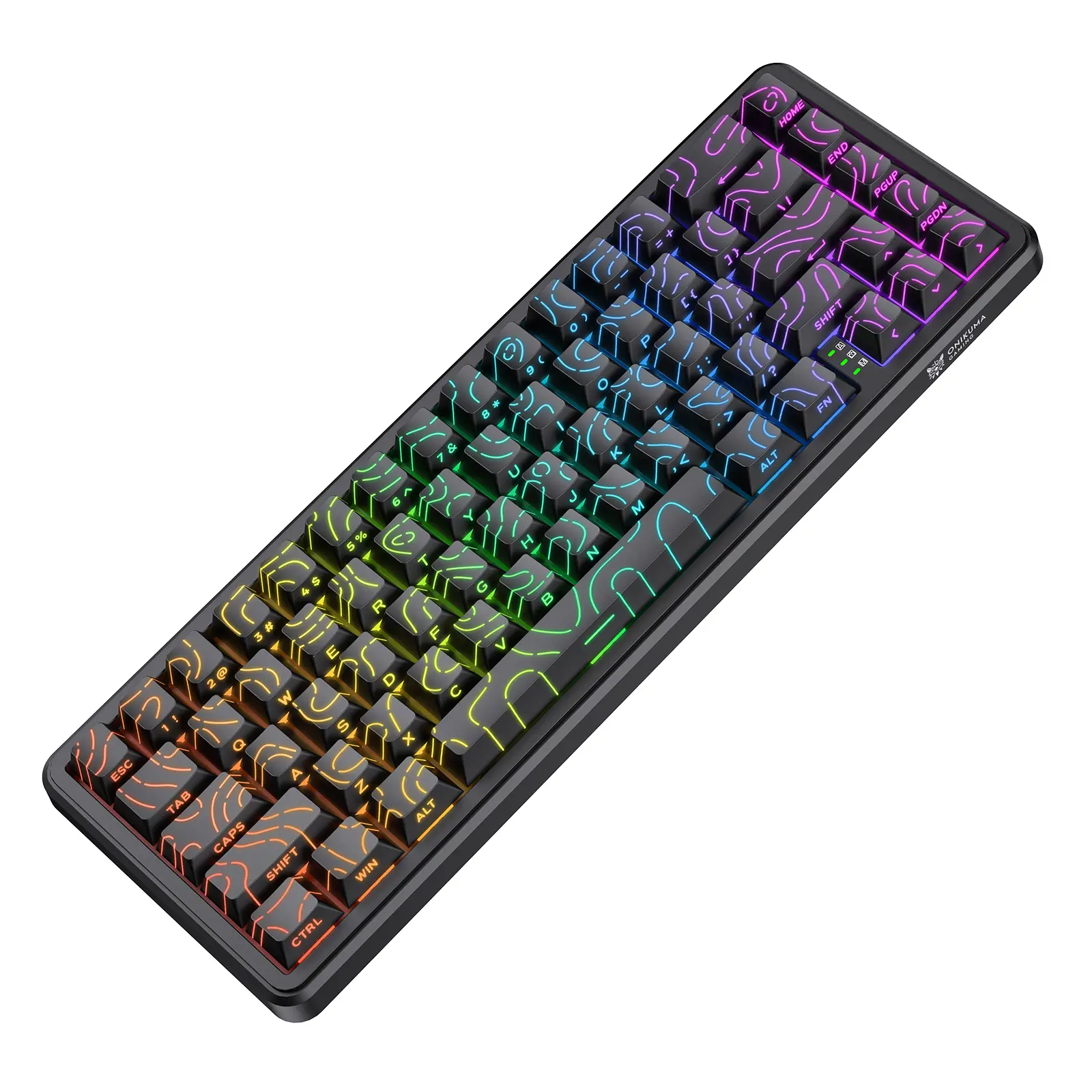 ONIKUMA G67 Hall Effect Wired RGB Magnetic Switch Gaming Keyboard 4 ONIKUMA G67 Hall Effect Wired RGB Magnetic Switch Gaming Keyboard - Image 4